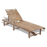 Ulisem - Chaise longue Bambou - The Living Store - Brun