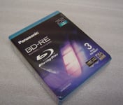 3 Discs Pack Panasonic BD-RE 25GB  Blu Ray Rewritable discs jewel cased Full HD