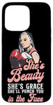 iPhone 15 Pro Max Boxing Girl Vintage She'S Beauty She'S Grace She'Ll Punch Case