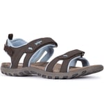 Trespass Womens Serac Adjustable Walking Sandals - Coffee - 3UK