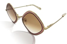 Chloe Women's Sunglasses CE165S 880 Dark Rose Gold/Brown