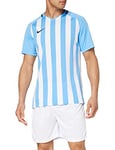 Nike Men Striped Division III Short Sleeve Top - University Blue/White/Black/Black, Medium