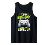 It's My Birthday Boy Time to Level Up Video Game Gift Boys Tank Top