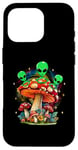 Coque pour iPhone 16 Pro Funny Magic Mushroom Alien Trippy Shroom LSDweed Acid Trip