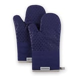 KitchenAid Asteroid Oven Mitt Set, Cobalt Blue 7"x12.5"