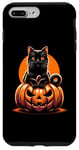 iPhone 7 Plus/8 Plus Black Cat Halloween Costume Pumpkin For Women Case