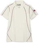 GM Men's Icon Cricket Shirt - Maroon/Cream, Large