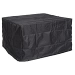 Housse de protection bâche pour mobilier de jardin extérieur 75x123x123cm anthracite