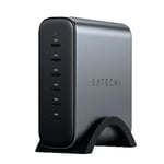 Satechi 200W USB-C GaN PD Reseladdare 6 x USB-C - Space Grey