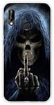 Coque pour Samsung Galaxy A20e Tete de Mort Doigt