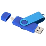 Flash Drive Small Size Memory Stick 2-In-1 USB2.0 Mini For Store Photos Computer