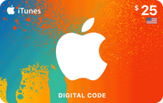 Apple iTunes Gift Card 25 USD USA