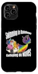 iPhone 11 Pro Swimming in Rainbows Galloping on Waves Mystic Hybrid Case