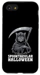 Coque pour iPhone SE (2020) / 7 / 8 Chat effrayant de Halloween Grim Reaper