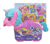 Polly Pocket Unicorn Partyland Playset 30pc with 2 Micro Dolls Toy New with Tag