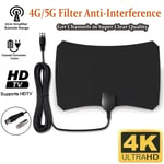 2000Miles Indoor HD Digital TV Antenna Aerial Signal Amplified 4K 1080P