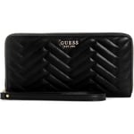 GUESS Anning Grand Portefeuille zippé pour Femme Noir Taille Unique