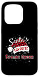 Coque pour iPhone 15 Pro Plaid de Noël préféré de Funny Santa, reine de Noël, buffle