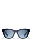 CHANEL CH5478 Women's Irregular Sunglasses, Blue/Grey