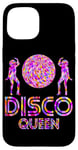 Coque pour iPhone 15 Super soirée des années 70 avec Natural Diva Afro Disco Queen