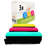 3x MWT Toner replaces Kyocera TK-540C TK-540M TK-540Y