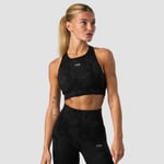 Camo Seamless Sports Bra, Black