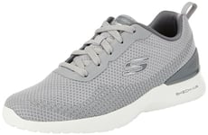 Skechers Men's Skech-AIR Dynamight BLITON Trainers, Grey Mesh/Synthetic, 5.5 UK