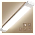 Anten Neon LED 120CM (1 pc) | 36W 4000lm Connectable Tube LED | Blanc Naturel(4000K) Reglette LED IP65 Imperméable Luminaire Plafonnier pour Garage Ateliers Sous-sol Salle de bain Bureau Parking