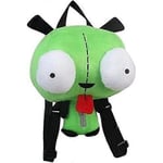 Ny Alien Invader Zim 3D Ögon Robot Gir Söt Plysch Ryggsäck Grön Väska Julgåva 14 tum