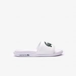 Lacoste Claquettes Serve Slide Dual homme Taille 40.5 Blanc/vert Foncé