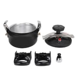 Pressure Cooker Aluminum Alloy Compound Bottom Black Pressure Canner Large