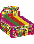 24 stk Zed Candy Screamers Dip & Lick - Godteristenger med Surt Bruspulver - Hel Eske 0,96 kg