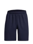 Ua Rival Waffle Short Sport Shorts Sweat Shorts Navy Under Armour