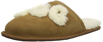 UGG MEN'S SCUFF LOGO SHEEPSKIN SLIPPER CHESTNUT 42 EU