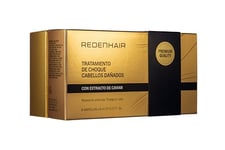 Redenhair - Ampoule Réparation et Hydratation - Traitement Soin pour Cheveux Secs et Abîmés - Améliore l'État des Cheveux - Action Régénérante, Réparatrice, Hydratante et Protectrice - 8 Ampoules 8 ml