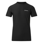 Berghaus Men's 24/7 Short Sleeve Crew Tech Baselayer T-Shirt, Black, L