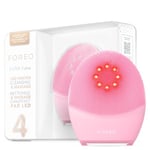 FOREO Luna 4 Plus Facial Cleansing Brush - NIR + LED Red LED Mask - Deep Cleansing & Firming Silicone Brush - Antiaging Face Massager - Microcurrent Face Sculptor - Face Care Normal Skin