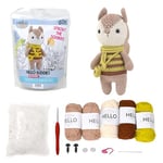 KNITTY CRITTERS - Hello Buddies Crochet Kit - Sprout The Squirrel