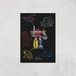 Poster Fine Art Power Rangers Megazord - A2 - Print Only