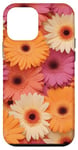 Coque pour iPhone 12 mini Pink Orange Daisy Flower Floral Daisies Gerbera Bloom Natur