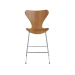 Fritz Hansen - 3187 Sjuan, Almfanér - Barstolar - designer_arne_jacobsen - Träfärgad - Metall/Trä