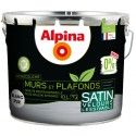 Peinture professionnel murs et plafonds monocouche opacifiante sous couche intégré acrylique blanc satin 10L ALPINA