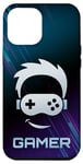 Coque pour iPhone 15 Pro Max Manette de jeu vidéo Gamer Face Player
