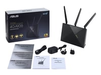 Asus 4G-Ax56 - Trådlös Router - Wwan 4-Ports-Switch - 1Gbe - Wi-Fi 6 - Dubbelband Tjänst Ingår Ej