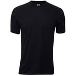 Dovre Singel Jersey T-Shirt Svart bomull 5XL Herr