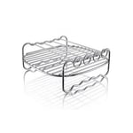 Air Fryer Rack-_HD9904/00 Double Layer Shelf Skewer RackAir Fryer Grill with Skewers Accessories Multi-Purpose Stainless Steel Airfryer Grill Grate (20cm Four Needles)