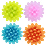 Baby Bath Brush Soft Skin Friendly Food Grade Silicone Baby Bath Shampoo Brush