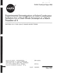 Experimental investigation of inlet-combustor isolators for a dual-mode scramjet at a Mach number of 4