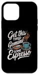 Coque pour iPhone 12 mini Amusant Obtenez cet amateur de grains de café expresso Fatigué Gemini