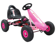 Top Racer Gokart Til Børn, Pink (3-7 År)